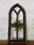 Black Cathedral Window Frames - Farmhouse Style Wall Decor
