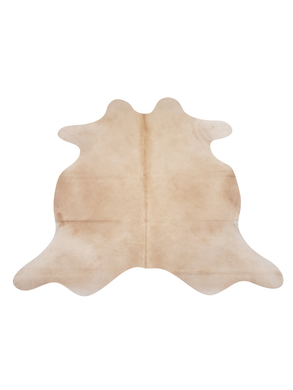 Large Neutral Taupe Cowhide
