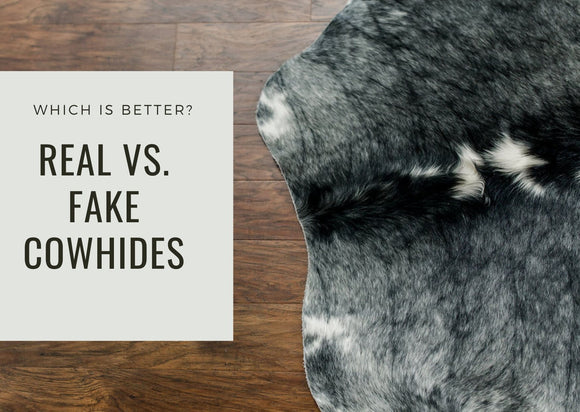 Real vs. Fake cowhide rugs